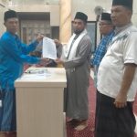 Pengukuhan Nazhir baru Mesjid Mahabbatul Qulub Nagari Siguntur oleh kepala kantor urusan agama kecamatan koto XI Tarusan